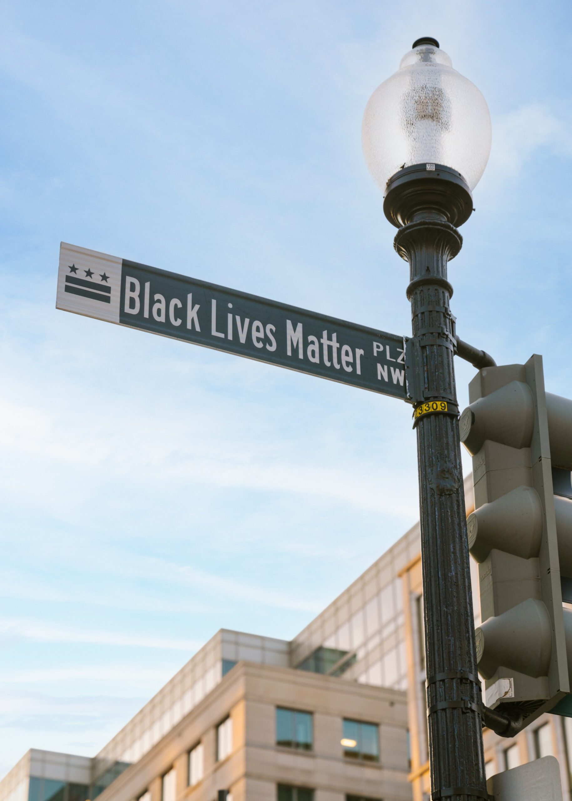Black Lives Matter Plaza sign near 1324 NoMa scaled